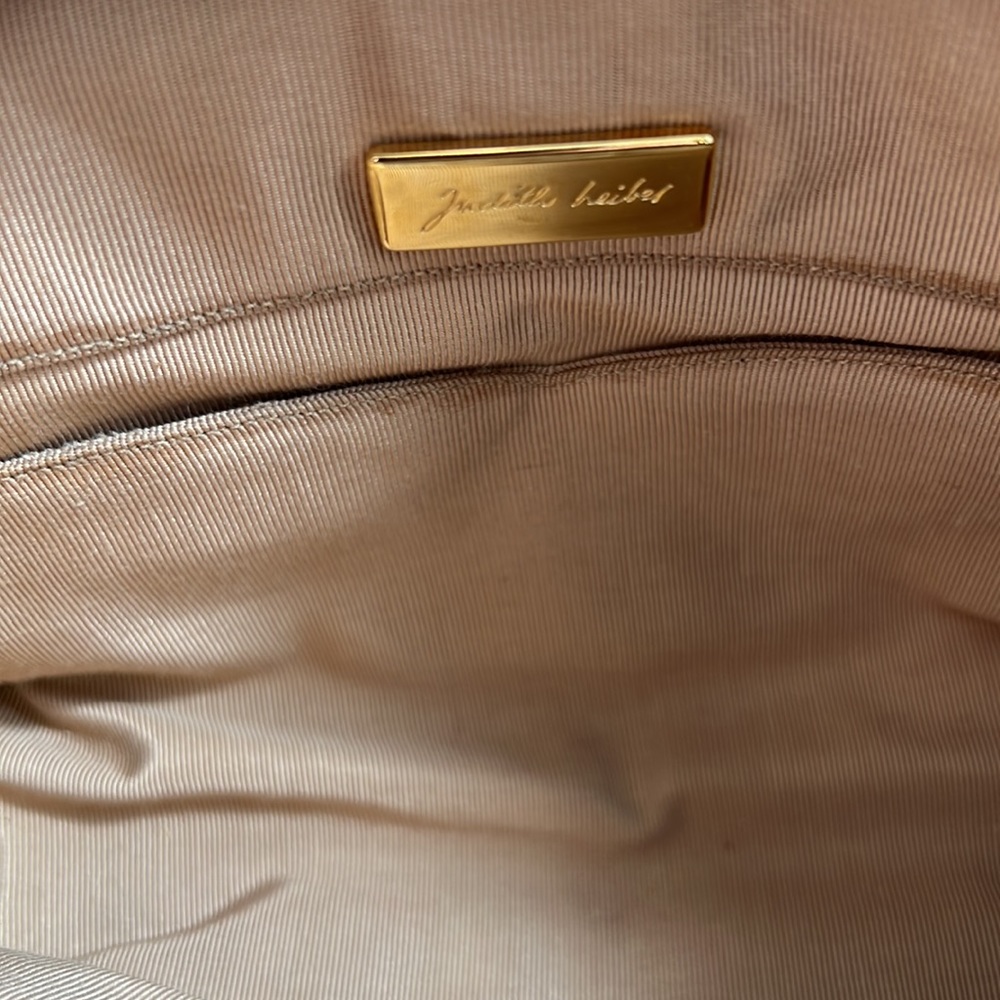 Judith Leiber~VTG~Lizard skin~beige clutch w/detach strap~Excellent condition - Picture 4 of 6